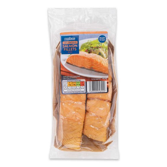 Hot Smoked Salmon Fillets 185g The Fishmonger